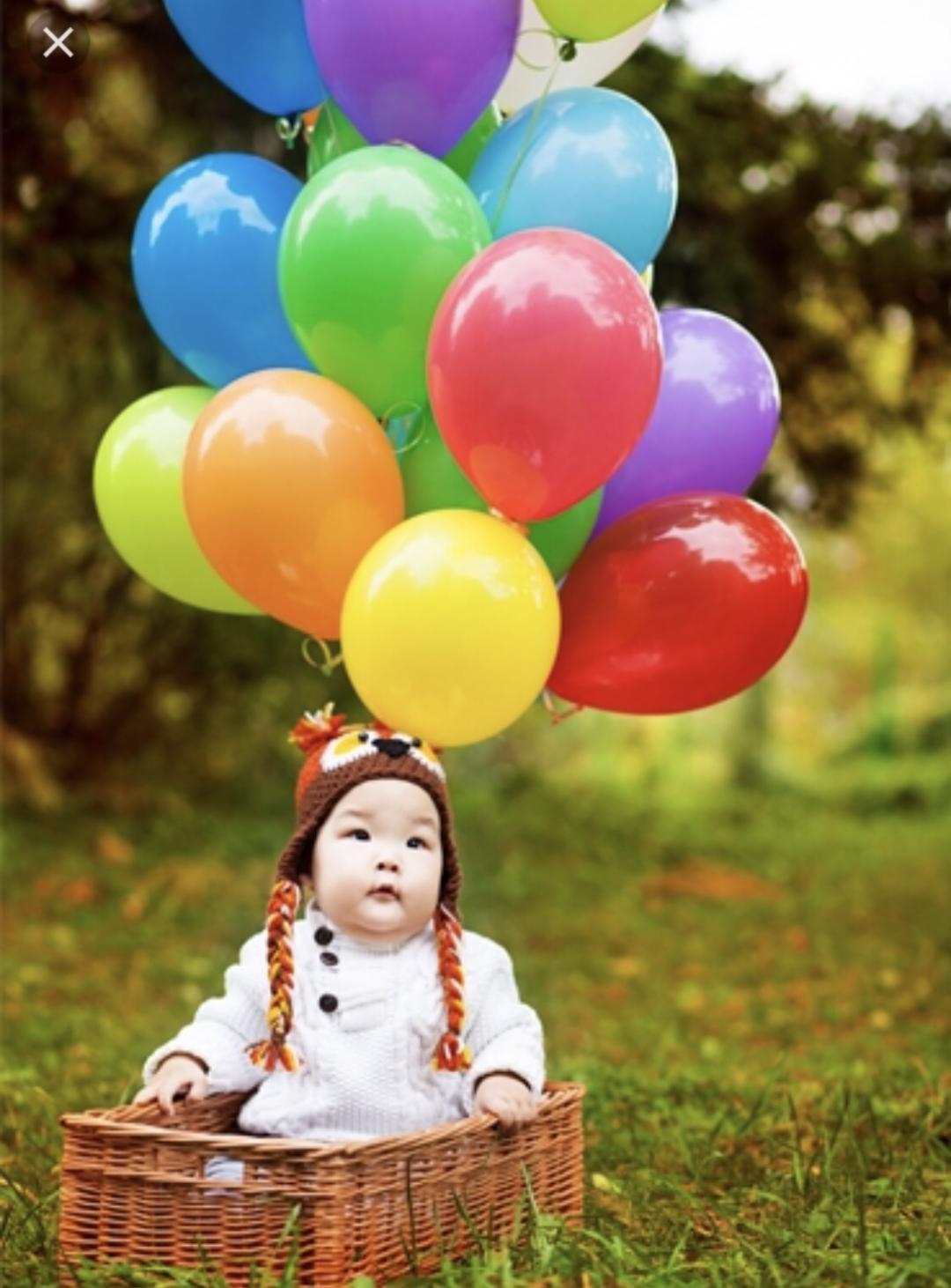 Детская фотосессия с воздушными шарами