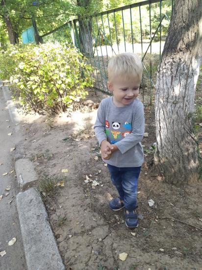 Сегодня сын наконец-то впервые