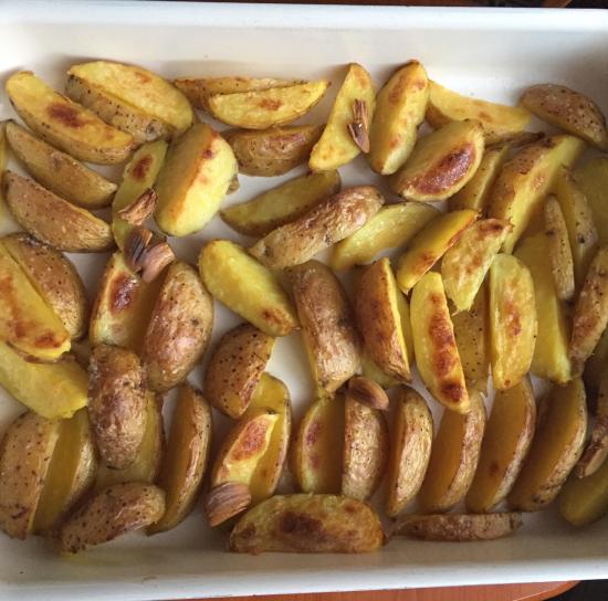 Приготовила себе любимой картофель
