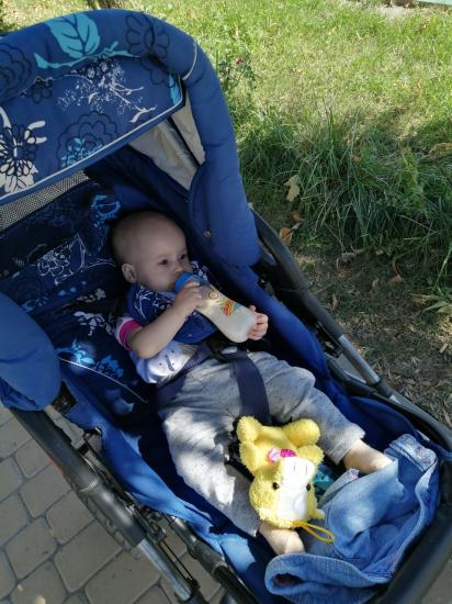 Сегодня катались на новом "автомобиле"