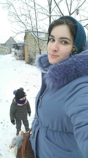 8:45 ,идем в садик ,снежная погода,такой