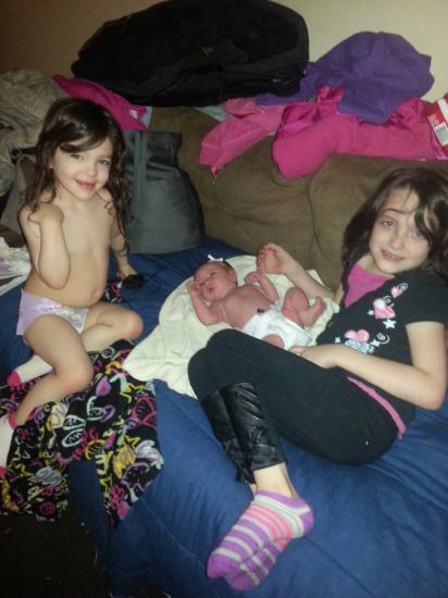My girls playing together. Talking