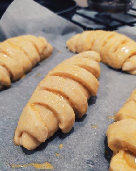 На ночь глядя 🤤👍 Рогалики с джемом. Рецепт