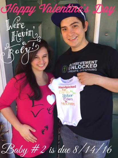 Announced pregnancy today