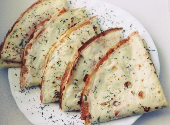 Сырные блинчики с зеленью 🤤Если