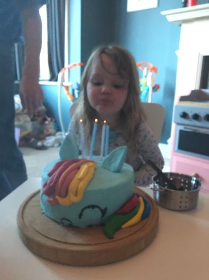 Lola was over the moon with her
