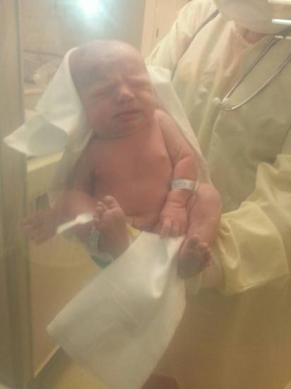 born by c-section on january 16,