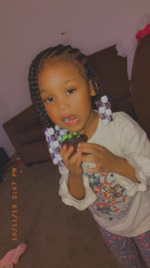 Baby got her hair done birthday