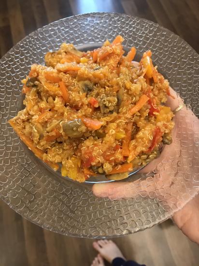 Киноа с овощами! Отличный вариант