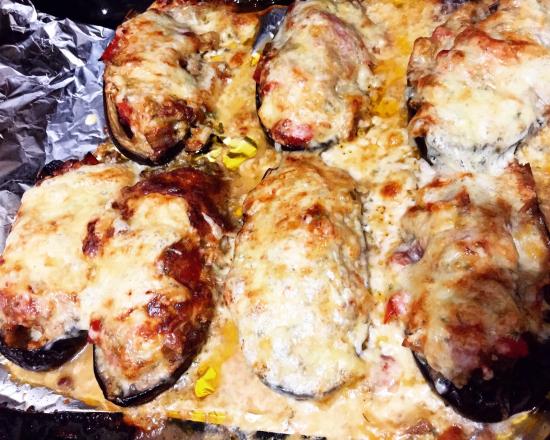 🍆Самые вкусные лодочки из баклажана.🍆 Девочки,вчера