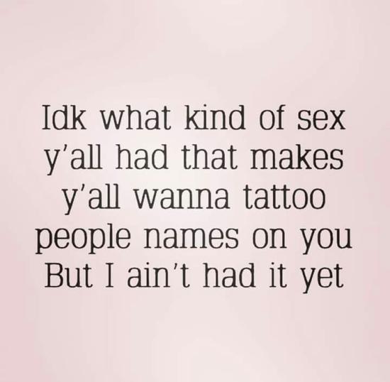 I know some of y’all have some