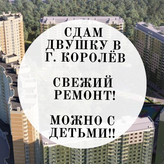 Девчонки, сдаём двушку в Королёве,