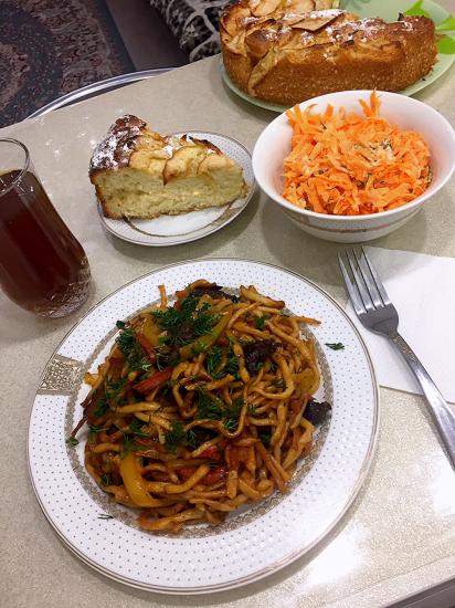 Домашний жареный лагман в студию!!!! Мясо