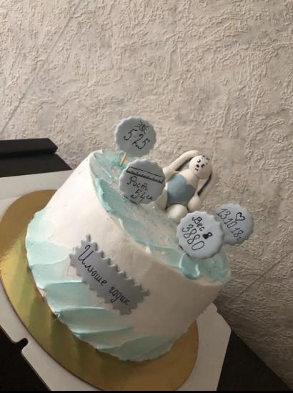Забрали наш красивый тортик🥰😍💜