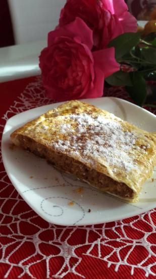 мой #пп десерт - яблочный штрудель