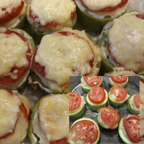 Кабачковые колечки фаршированые