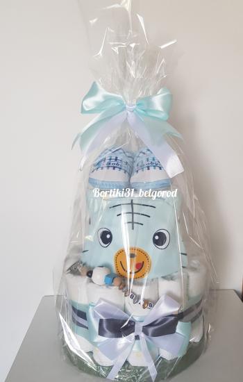 Тортик из памперсов для малыша👶💙