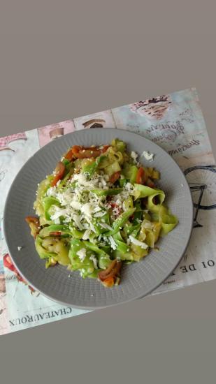 Паста из кабачков 😋 кабачок натереть
