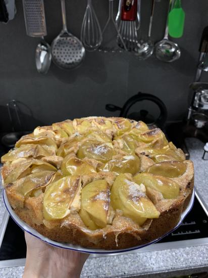 Яблочный пирог с корицей и изюмом👍👍👍🤪😋🤩