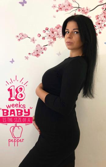 18 недель и три дня😊😱❤️🥳 А какой
